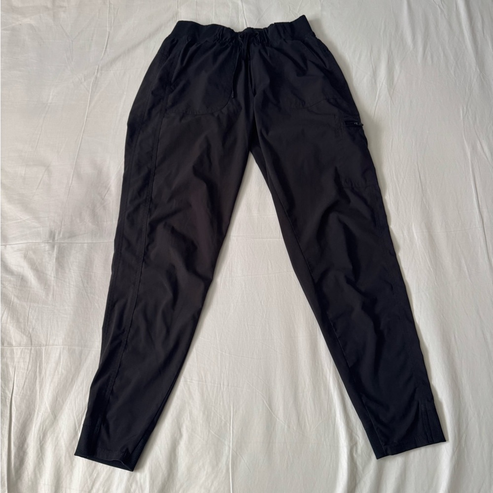 Champion Jogger Pants Mens Small Black Athletic Track Sweatpants Elastic